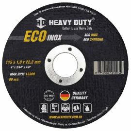 DISCO DE CORTE ECOINOX 115 X 1,0 X 22,2 embalagem 50 unidades